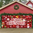 thumbnail image 5 of Elainilye Christmas Garage Door Banner for Outdoor Decor, Large Holiday Yard Door Cover with Merry Christmas Design, Porch Backdrop for Xmas Party Supplies, 5 of 6