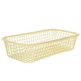 thumbnail image 5 of Raindrops 2pcs Iron Storage Basket Metal Desktop Wire Mesh Tray Desk Drawer Organizer Bins Grid Holder Home Kitchen Decoration Cosmetic Fruit Snacks School Office Decor Countertop Yellow, 5 of 8