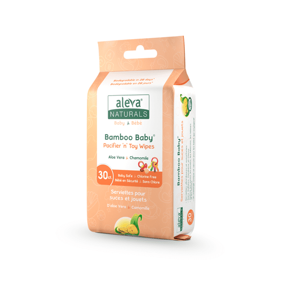 Aleva Naturals Bamboo Baby Serviettes pour suces et jouets - 30 Compte