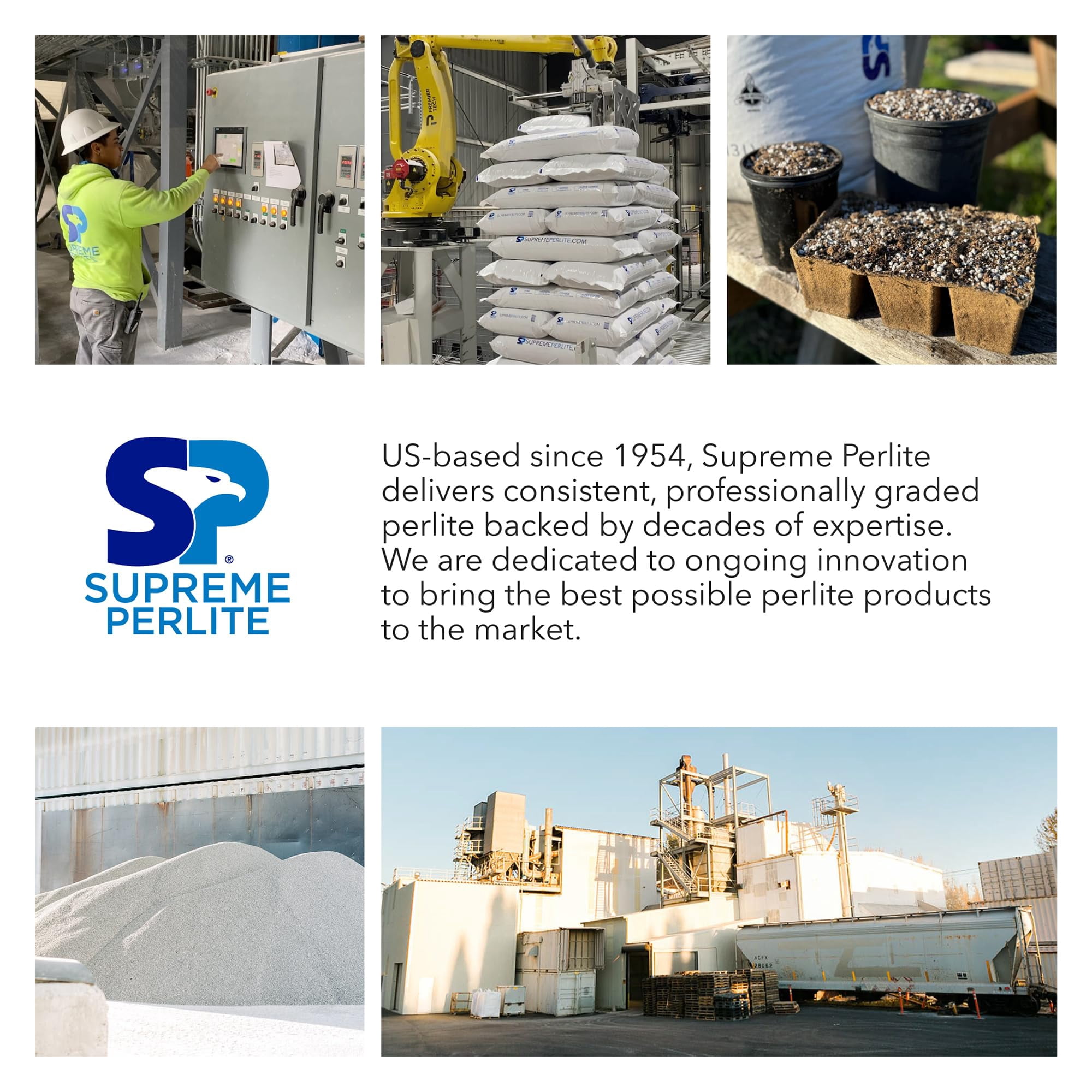 Supreme Perlite Medium Horticultural Perlite, 4 Cubic Feet Bag - Organic Potting Soil Mix Amendment for Seed Starting, Succulent, Cactus, Orchid, Bonsai, and Indoor or Outdoor Gardening