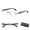 Silver, variant on 2026 Elegant Rimless Reading Glasses , Frameless High-Definition Glasses With Clear Lenses Diamond-Cut Edges Fashion Metal Temple