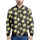 thumbnail image 3 of Bonita chaqueta con cremallera y diseño de palomitas de maíz de dibujos animados para hombres y niños, sudadera con estampado 3D, camisetas de primavera y otoño, chaquetas bomber de manga larga de gra, 3 of 5