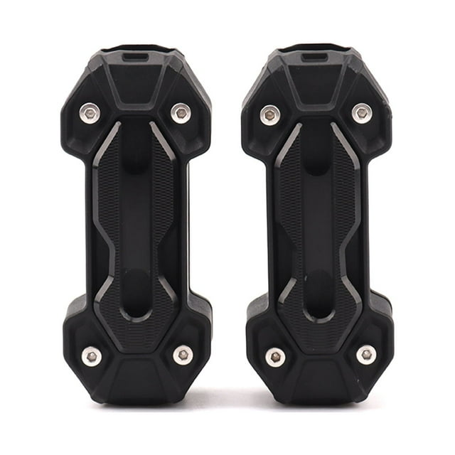 Graflsoa Universal Motorcycle Crash Bar Bumper Protector - 22/25mm Diameter, Anti-Slip, Scratch-Resistant, Durable ABS+Aluminum, Easy Installation, Black/Titanium/Red/Blue/Gold/Orange Options