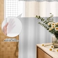 thumbnail image 4 of No Hook Shower Curtain, Grey Ombre Shower Curtains for Bathroom with See Through Top Window, Farmhouse Grey Gradient Color Aesthetic Waterproof & Washable Bath Curtain Stall 48"x72", 4 of 9