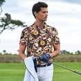thumbnail image 3 of Rateoe rock Skull record artist Pattern Men's Short Sleeve Polo Shirts, Golf Polo Shirts Short Sleeve Performance Moisture Wicking Dry-XX-Large, 3 of 6