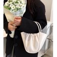 thumbnail image 2 of LinYooLi Soft Handbag for Women Fashion Ruched Basket Shoulder Bag Small Cute Soild Hobo Bag, 2 of 6
