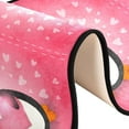 thumbnail image 6 of SKYSONIC 2'X6' Pink Heart Penguin Runner Rug with Rubber Backing, Happy Valentines Non Slip Entryway Rug Runner Washable Soft Area Rug Carpet for Hallway Bedroom Kitchen Decor, 6 of 6