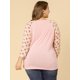 thumbnail image 5 of BluEstampado Floral Raglán De Man3/4 Cuello V TalGrande PaMujer Ro5XL, 5 of 6