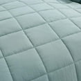 thumbnail image 6 of EMME Queen Quilt Set Soft Microfiber Bedspread Lightweight Reversible Bed Coverlet Full Size Comforter Sets for All Season 3 Piece Bedding Set(Square Pattern,Lake Blue), 6 of 6