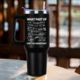 thumbnail image 2 of Math Tumbler with Handle For Men 40OZ Math Nutrition Gift Stainless Steel Cups Teacher''s Day Gift Funny Saying Insulated Tumblers Gifts For Teacher Black Math Mugs with Non-Slip, 2 of 6