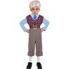 Party City Old Geezer 100 Days of School Costume for Boys, Medium (8-10), Includes Jumpsuit and Belt