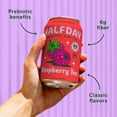 thumbnail image 4 of Halfday Prebiotic Raspberry Iced Tea, 6g Fiber, 3g Sugar, 35 Cal, 12 fl oz, 4 of 5