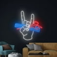 thumbnail image 4 of Handmadetneonsign Barber Neon Sign, Barber Hand Rock Led Sign, Hair Studio Led Light, Hair Salon, 4 of 5