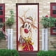 thumbnail image 3 of 2 unids/set pegatinas de puerta de nevera de alce de Navidad pegatinas de arte de pared autoadhesivas impermeables decoración del hogar, 3 of 5