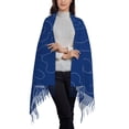 thumbnail image 3 of ZNDUO Blue Seamless Cloud Pattern Pashmina Shawls，Wraps Winter Warm Soft Scarf for Women, 3 of 8