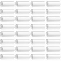 32 white clips for PVC pipe greenhouses, row covers, bird shields and shed clips