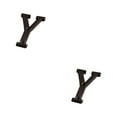 thumbnail image 1 of Guardoinrt Metal House Number Plaque Durable And Rustproof Easy To Install Not Easy To Fade Metal Letters House Numbers B17--Y 2Set, 1 of 6
