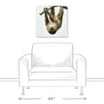 thumbnail image 3 of Creative Products Hanging Sloth 20x20 Canvas Wall Art, 3 of 5