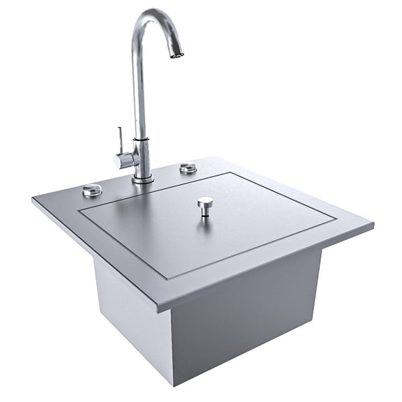 Texan Series 15 in. Stainless Steel Drop in Bar Sink