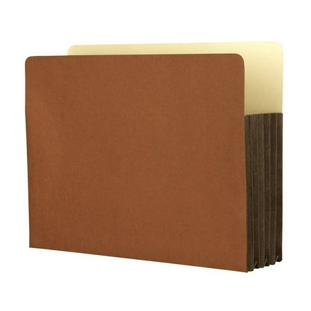 Side Tab Lateral Files - Heavy Duty Side Tab File Pockets, Expanding Letter Size Red Rope 5-1/4