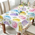 thumbnail image 5 of Coolnut Watercolor Easter Egg Fabric Square Tablecloth - Waterproof and Wrinkle-Resistant Table Cloth 54x54 Inch Table Cover for Indoor & Outdoor Dining House Decor, 5 of 7