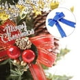 thumbnail image 3 of Matsuzay Adornos navideños con lazo ligero, cinta brillante hecha a mano, decoración de árbol de flores, lazos brillantes, nudo para fiesta Kits de decoración para fiestas Azul, 3 of 6