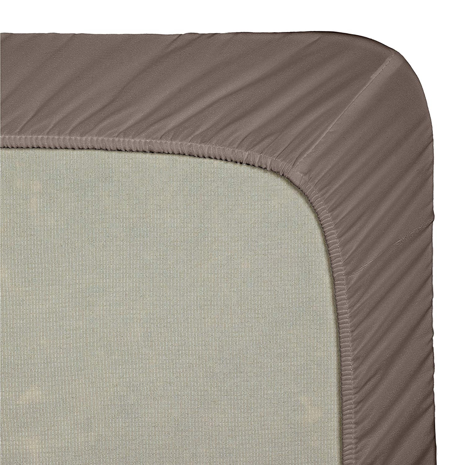 Clara Clark Premier 1800 Collection Single Microfiber Fitted Sheet, King Size, Chocolate Brown