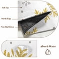 thumbnail image 2 of Christmas Round Rug 3ft Washable Circle Entryway Rugs Non Slip Winter Xmas Yellow Snowflakes Textured Area Rug Indoor Floor Carpet for Bedroom Kitchen Living Room Home Office Dining Room Nursery, 2 of 8