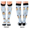 thumbnail image 4 of FORMRS Womens Knee High Socks Casual Long Thick Travel Daily Wear, 1 Pair, Blueberry Pancake Pattern, 4 of 6