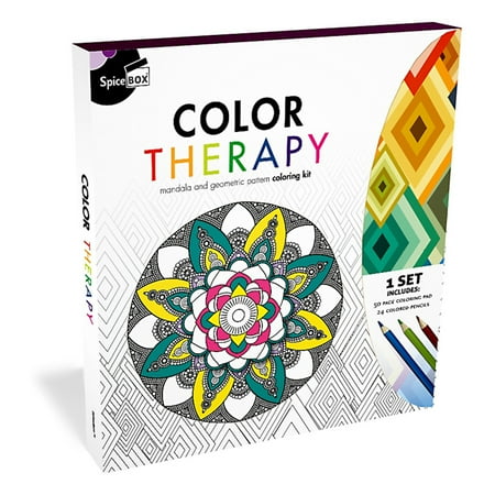 Download SpiceBox Color Therapy Anti-Stress Adult Coloring Kit - Walmart.com