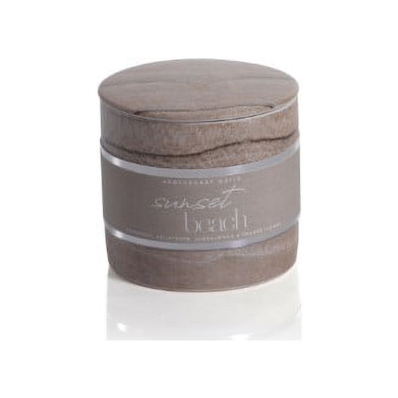 Zodax Apothecary Guild Scented Marble Jar Candle Sunset Beach Small