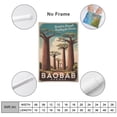 thumbnail image 2 of Retro Baobab Avenue Motivational Poster Inspirational Vintage Travel Wall Art for Study Office Living Room Decor Print Poster, 2 of 8