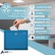 thumbnail image 4 of Caja de sugerencias de metal Adir Corp 30 x 8 x 25 cm con cerradura, azul, 4 of 9