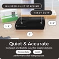 thumbnail image 4 of Portable Automatic Electric Stapler Pro - 30 Sheet Capacity, Quiet Operation, Jam-Free and Easy Reload - AC Adapter/Battery Powered, (Black), 4 of 5