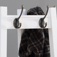 thumbnail image 4 of Roundhill Furniture Vassen 3-Tier Storage Shelve Coat Rack, 4 of 5