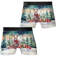 thumbnail image 3 of Merry Christmas Santa Reindeer Antlers British Shorthair Sleigh Xmas Winter Holiday All Over Print Boxer Briefs Underwear for Men Dad Cat Lover Kitten Owner Gifts - 00023, 3 of 6