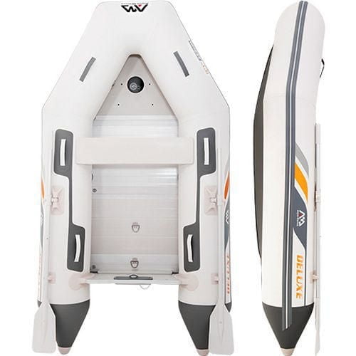 Aqua Marina Deluxe Inflatable Boat, 2 Person Portable Raft – Marine Grade PVC, Lightweight & Compact