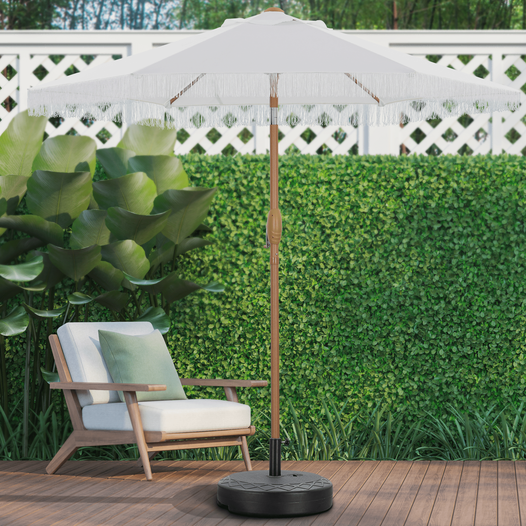 large white patio umbrella Tropishade 631W24 Commercial 9 ft. Antique is Perfect for Cafes and Restaurants : Patio, Lawn & Garden By choosing PURPLE LEAF Toject 15ft Large Patio Umbrella