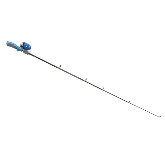 Children's Fishing Pole, Epoxy Resin Structure Durable Kids Fishing Rod Reel And Lures For Novice For 10 To 12 Years Old Orange,Blue,Pink,Red