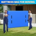 thumbnail image 6 of Acnusik Queen Mattress Bags for Moving and Storage, Reusable Heavy Duty Tarp Waterproof Queen Size Bed Mattress Cover, Zippered Mattress Protector with 8 Strong Handles, 82’’ Lx 63’’ W x 15’’ D, 6 of 7