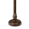 thumbnail image 5 of JONATHAN Y Leopold 24.5" Cottage Designer Mango Wood Pedestal Round Drink Table and Decorative End Table, Dark Brown, END3006B, 5 of 5