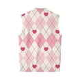 thumbnail image 6 of Valentine's Day Sweater Vest for Men V-Neck Sleeveless Button Up Cardigan Valentines Vest Sweater, 6 of 7
