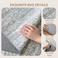 thumbnail image 6 of Roxstand Washable Rugs 5x7, Lightweight Striped Non Slip Area Rugs for Living Room, Stain Resistant Farmhouse Bedroom Rug(5'x7', Grey), 6 of 11