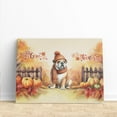 thumbnail image 3 of Happy Thanksgiving Bulldog Give Thanks Fall Beanie Scarf Welcome Horizontal Matte Canvas Poster Dog Lover Gifts Idea Wall Art Home Decor - 00020, 3 of 5