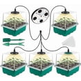 thumbnail image 3 of New 5pcs Mini Plant Greenhouse Kit, With Full Spectrum Solar Light, Indoor Greenhouse Grow Box With Lid And Vents, 3 of 5