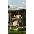 thumbnail image 2 of Baby High Chair with Touch Control,Toddler Feeding Chair with Swing Combo,Rocking Chair,6-36 Months,Unisex,WHITE, 2 of 20