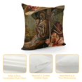 thumbnail image 4 of Fenyluxe Pillow Covers Western Cowboy Boots Hat Gun Throw Pillow Covers Cases for Couch Sofa Bed Home Decor White, 4 of 5