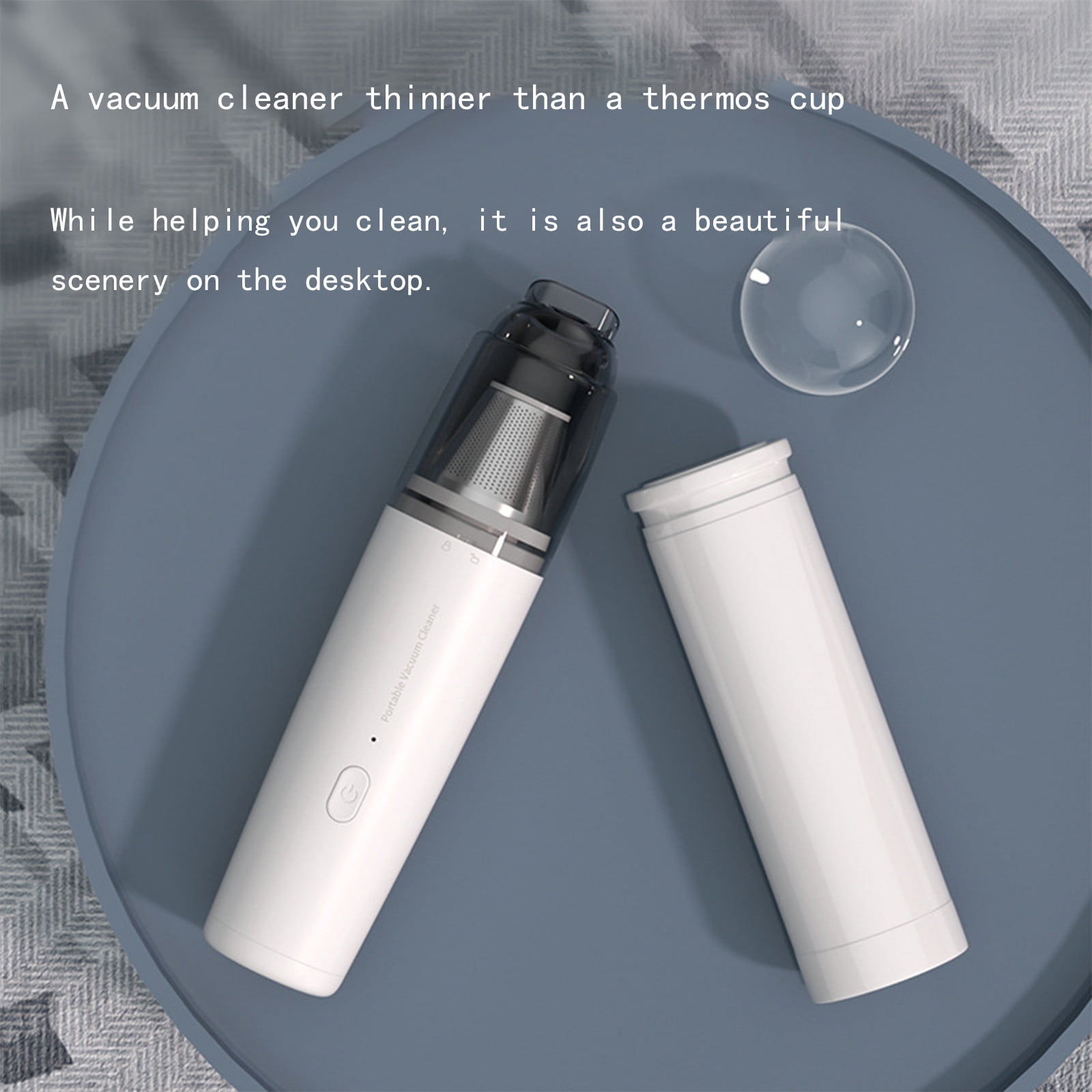 Car Vacuum with Powerful Suction, Mini Vacuum with Metal/Plastic Filter for Crevices, Keyboard Cleaner, USB Rechargeable Save 50% off
