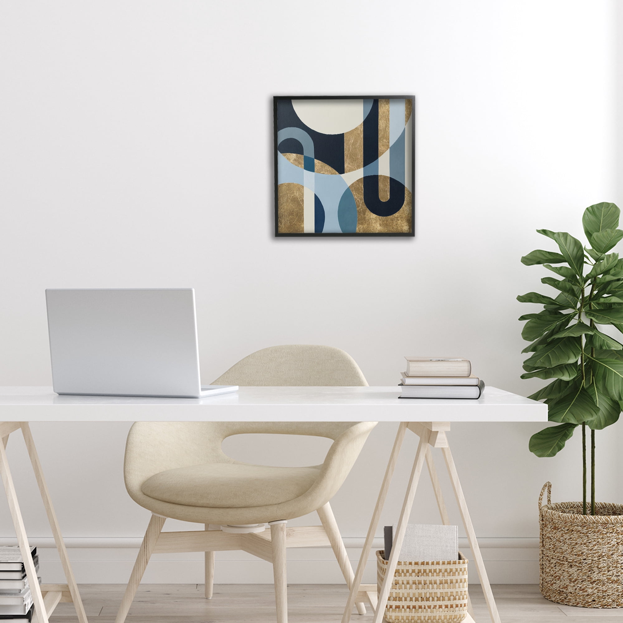 Stupell Industries Earthly Shapes & Arches Black Framed Giclee Art, design by Max Maxx