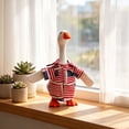 thumbnail image 5 of GFHFHITJ 4th of July Porch Goose Clothes, Patriotic Goose Costume for Outdoor Decor | for 7"H Polyester Statue, Independence Memorial Day Garden Patio Decoration, 5 of 6